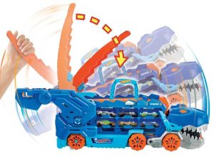 Mattel Hot Wheels City T-Rex Mega Transporter Zestaw (HNG50) 3