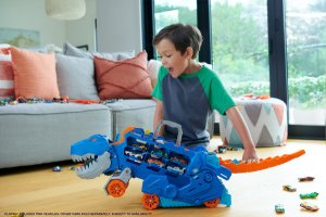 Mattel Hot Wheels City T-Rex Mega Transporter Zestaw (HNG50) 4