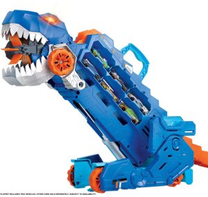 Mattel Hot Wheels City T-Rex Mega Transporter Zestaw (HNG50) 7
