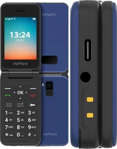 Telefon komórkowy myPhone FLIP LTE 4G Dual SIM Niebieski 3