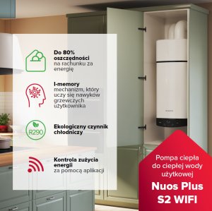 Ariston Pompa ciepła NUOS PLUS S2 WI-FI 80 WH (3629145) 13