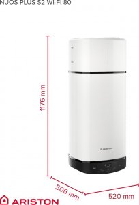 Ariston Pompa ciepła NUOS PLUS S2 WI-FI 80 WH (3629145) 7