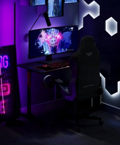 Fotel Diablo Chairs gamingowy Diablo X-Starter: granatowy 5