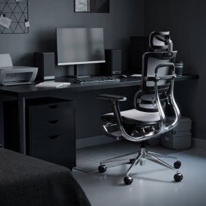 Krzesło biurowe Diablo Chairs V-Master Biało-czarne 7