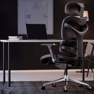 Krzesło biurowe Diablo Chairs V-Commander Czarno-czerwone 6