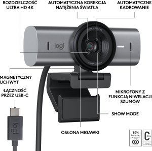 Kamera internetowa Logitech MX Brio 4K Ultra HD (960-001559) 6