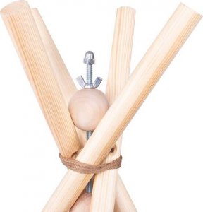 Springos Stabilizator do namiotu tipi drewniany tipi bloker wigwam UNIWERSALNY 3