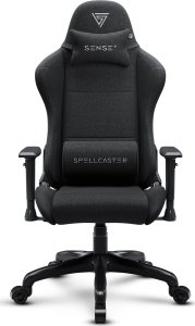 Fotel SENSE7 Spellcaster FUKU materiałowy czarny 3