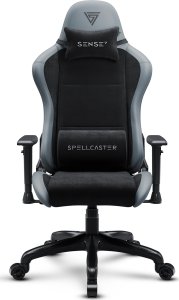Fotel SENSE7 Spellcaster Fuku PU czarny-szary 3