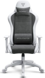 Fotel SENSE7 Spellcaster FUKU PU biało-szary 3
