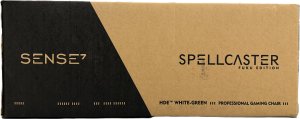 Fotel SENSE7 Spellcaster FUKU PU biało-zielony 12