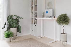 Biurko SENSE7 NOMO Białe 120 cmx60 cm 3