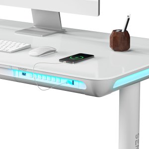 Biurko SENSE7 NOMO Białe 120 cmx60 cm 13