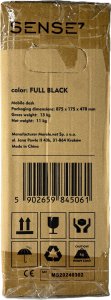 Biurko SENSE7 konwerter biurowy Czarne 81 cmx40 cm 14