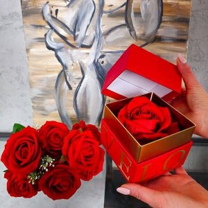 Springos Wieczna róża w pudełku prezentowym Love UNIWERSALNY 3