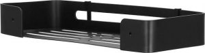 Springos Półka łazienkowa pod prysznic 32x12 cm ze stali nierdzewnej czarna UNIWERSALNY 11