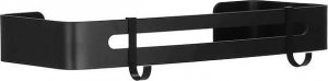 Springos Półka łazienkowa pod prysznic 32x12 cm ze stali nierdzewnej czarna UNIWERSALNY 9