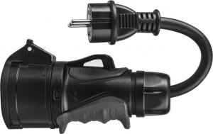 Green Cell Przejściówka Schuko 230V do Adapter Siłowy Czerwony CEE 16A 400V 5P 2