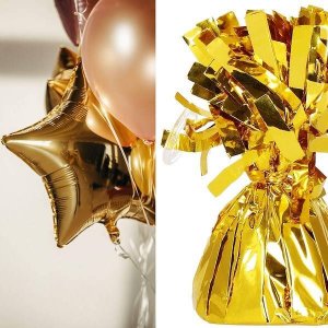 Springos Obciążenie do balonów 130 g foliowe ciężarek złoty UNIWERSALNY 4