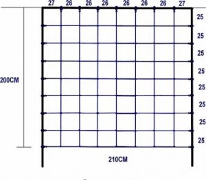 GIGI TOYS Siatka 2,0x2,10m 4