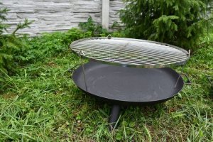 Palenisko ogrodowe PALENISKO OGRODOWE STALOWE GRUBE NA OGNISKO KOCIOŁEK 60CM 9