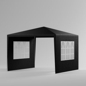 Kanwod Pawilon Ogrodowy Namiot Handlowy 300 Cm X 300 Cm + 4 Ścianki Boczne Okna 13
