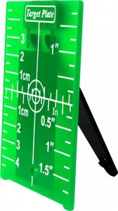 Heckermann Tarcza celownicza do lasera budowlanego Heckerman ZIELONA 3