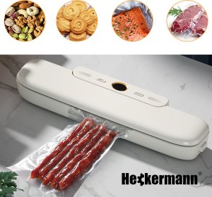 Heckermann Zgrzewarka próżniowa do pakowania żywności Heckermann JL-VS8808 + folia 20x600 cm - Biały 5
