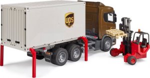 Bruder Pojazdy Scania Super 560R Kontener UPS z wózkiem widłowym 5