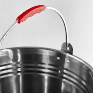 Kadax KADAX Wiadro Stalowe Nierdzewne Z Rączką 5L Metal 9