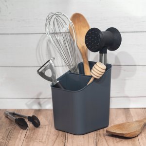 Kadax KADAX Ociekacz Na sztućce Szuszarka Organizer Plastikowy Ciemny Popiel 2