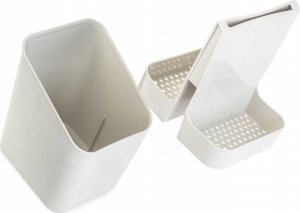 Kadax KADAX Ociekacz Na sztućce Szuszarka Organizer Pojemnik Plastikowy Biały 7