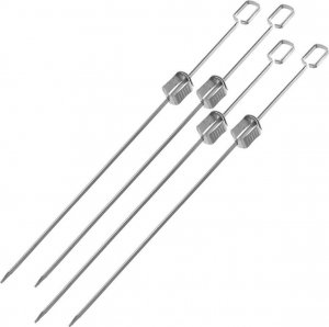 BBQ SZPIKULEC DO SZASZŁYKÓW 4SZT DŁ. 40,5CM STAL NIERDZEWNA 3
