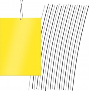 NO PEST Lep XXL do Doniczek Szklarni Sadów 24x17cm (10 szt) Pułapki Lepowe Lepy na Mszyce Ziemiórki Muszki Mrówki i Inne Szkodniki Roślin 13