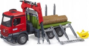 Bruder Ciężarówka Mercedes Benz Arocs z dźwigiem do przewozu drewna + 3 kłody (GXP-882721) 2