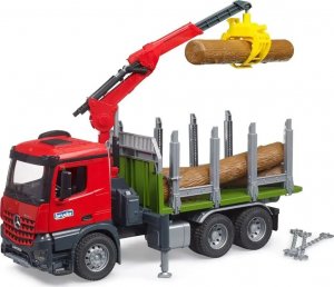 Bruder Ciężarówka Mercedes Benz Arocs z dźwigiem do przewozu drewna + 3 kłody (GXP-882721) 7