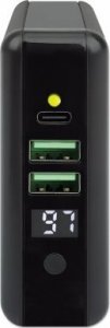 Szybkozłączka Prestigio Manhattan cestovní nabíječka a powerbanka, 4-in-1, 8.000 mAh,  Interchangeable US/EU/UK Plugs, černá 3