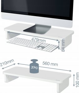 IncaGold LEITZ Podstawka pod monitor Leitz Ergo  biała 3