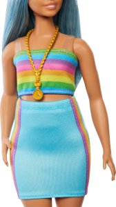 Lalka Barbie Mattel Fashionistas długie niebieskie włosy (HRH16) 3