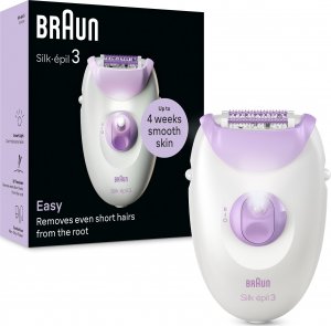 Depilator Braun Braun Silk-épil 3 3-000 biało-fioletowy 4