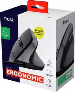Mysz Trust Bayo II Ergonomic czarna (25144) 8