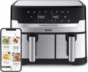 Frytkownica beztłuszczowa Tefal Dual Easy Fry & Grill EY905D 16