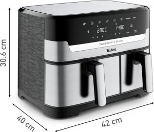 Frytkownica beztłuszczowa Tefal Dual Easy Fry & Grill EY905D 20