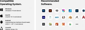 Tablet graficzny Huion Grafinė planšetė HUION Kamvas Pro 19 5