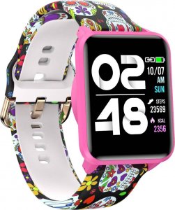 Smartwatch Bemi KIX-M + Głośnik - Słuchawki BT DUO Czarno-różowy 11
