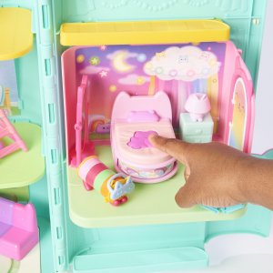 Polly Pocket Koci Domek Gabi - Magiczne Pomieszczenia do Domku Sypialnia + figurka kotka (GXP-912216) 4