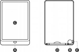 Tablet graficzny Denver Tablet do rysowania LWT-10510 10,5" LCD niebieski 3