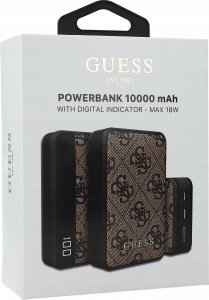 Powerbank Guess Guess 4G Leather Metal Logo 10000 mAh 18W (brązowy) 6