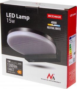Kinkiet Maclean Lampa cienna zewnętrzna 15W MCE346GR Szara 5