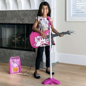 Kruzzel Gitara + Mikrofon + Wzmacniacz Róż 22407 7